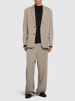 The Row Short jacket with center button closure in 100% Wool, photo 2 of 9 from LUISAVIAROMA
