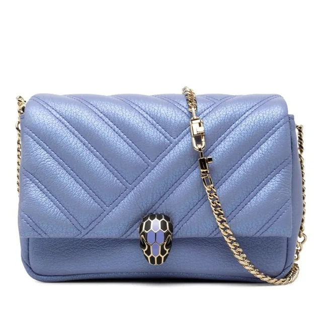 Bvlgari Serpenti Cabochon Crossbody Chain Shoulder Bag, Purple Leather, Women's in multicolor Leather from Grailed