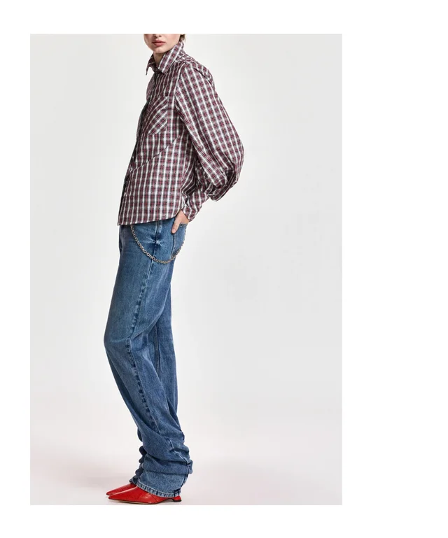 Essentiel Antwerp Kalmia Checked Oversized Shirt, photo 8 of 9 from SENSER