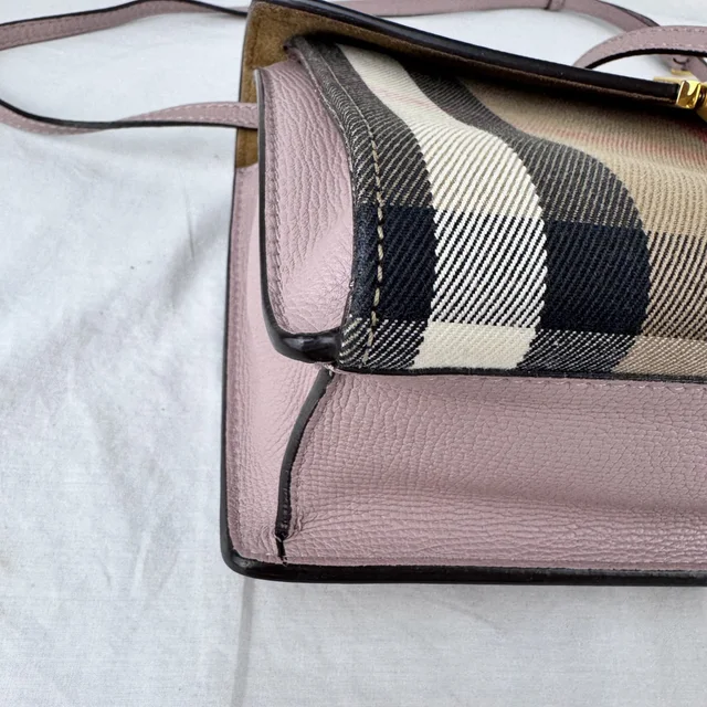 Burberry Small Macken Crossbody Bag in Canvas, derby leather, Metal from Reowned, photo 8 of 10