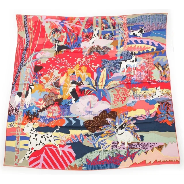 Hermès Carre 140 Geant en Liberte! Freely! Cashmere Scarf Multicolor in Multicolor Cashmere from The Reluxe