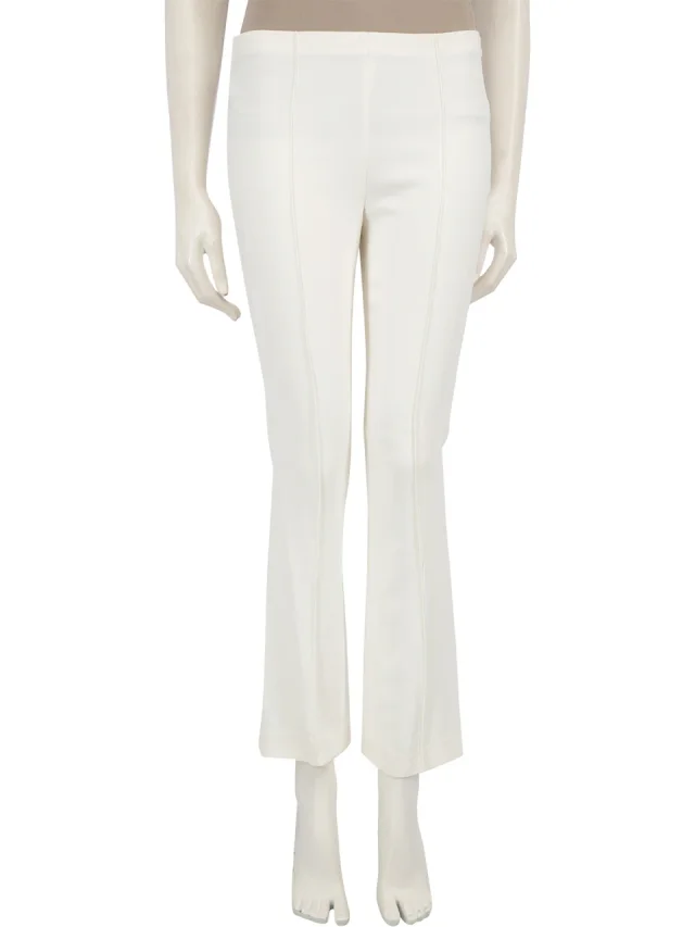 The Row White Flared Mid Rise Trousers from Csd