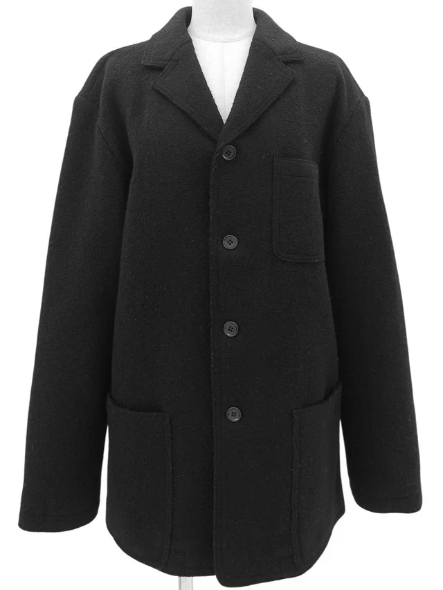 Burberry Wool jacket #L Black in Black Wool from VINTAGE QOO TOKYO