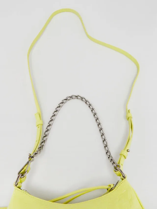 Balenciaga Neon Yellow Lambskin Leather Le Cagole Mini Crossbody Bag in Yellow Lambskin from Yoogis, photo 8 of 12