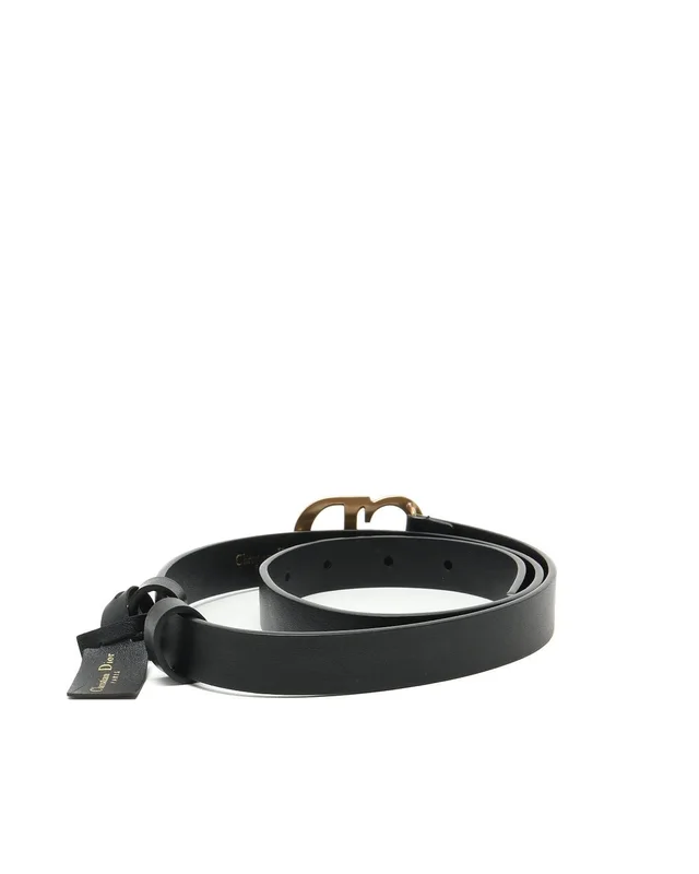 Dior CD Leather Belt, Size 85 in Leather from A Retro Tale, photo 3 of 6