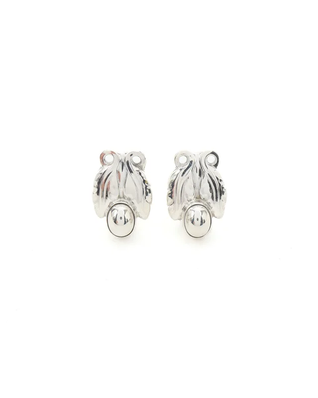 Georg Jensen Heritage Clip-on Silver Earrings in Silver from A Retro Tale