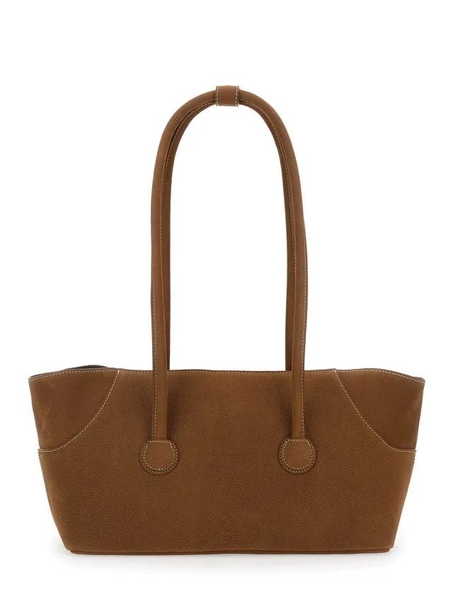 Margesherwood Shoulder Bag 'BOAT SHOPPER LARGE' with Brown Leather Details for Women in Brown COW LEATHER 100% from Gaudenzi Boutique, photo 1 of 1