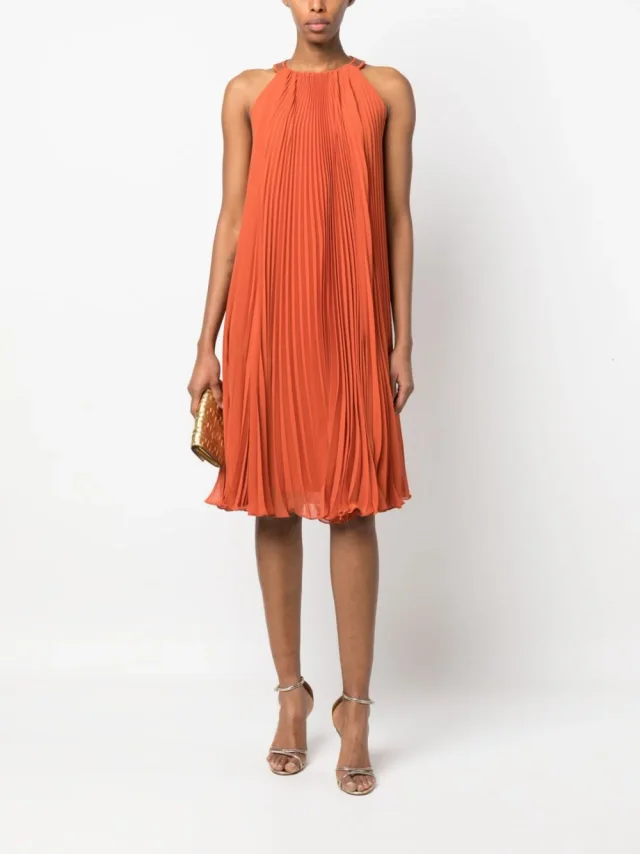 Max Mara Pianoforte Pleaterd Midi Dress, photo 2 of 6 from Balardi