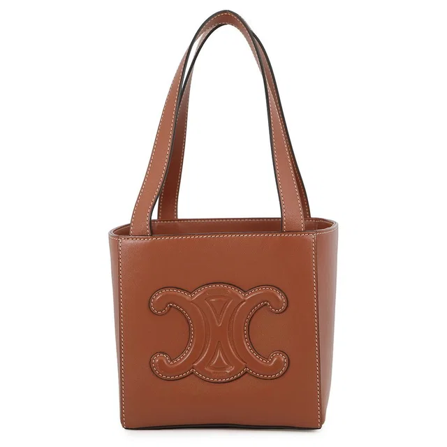Celine Handbag Triomphe Cube Leather in Leather from The Reluxe