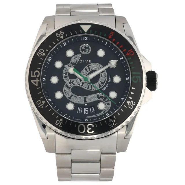 Gucci Dive 136.2 45mm Stainless Steel Watch from H&T