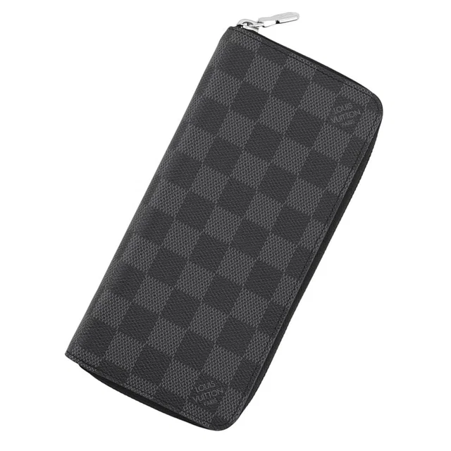 Louis Vuitton Zippy wallet Vertical NoirN63095 Damier Graphite in Grey from GALLERY RARE
