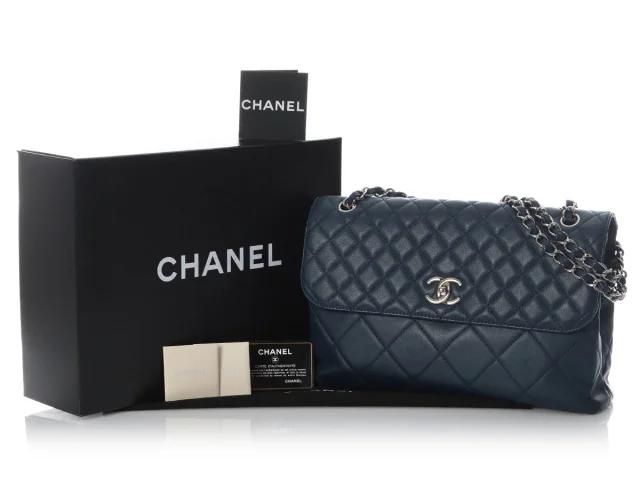 Chanel Navy Quilted Calfskin The Business Flap in Navy Calfskin from Ann's Fabulous Finds, photo 2 of 10