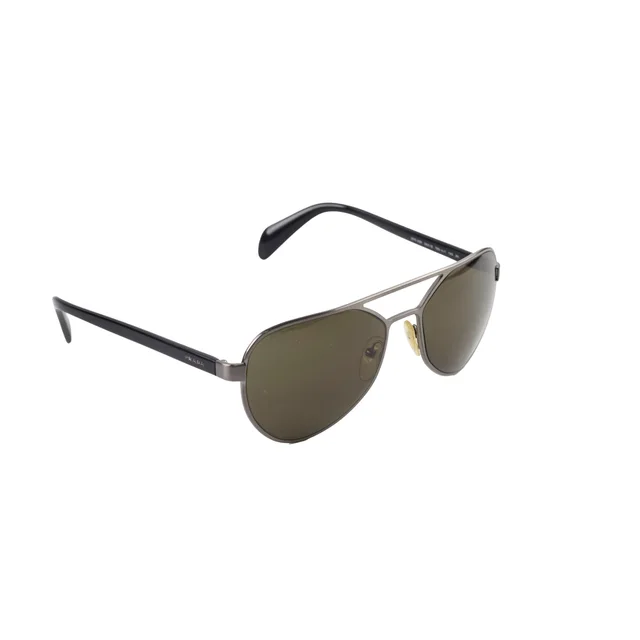 Prada PR 55R Pilot Silver Sunglasses in Silver from The Purse Affair