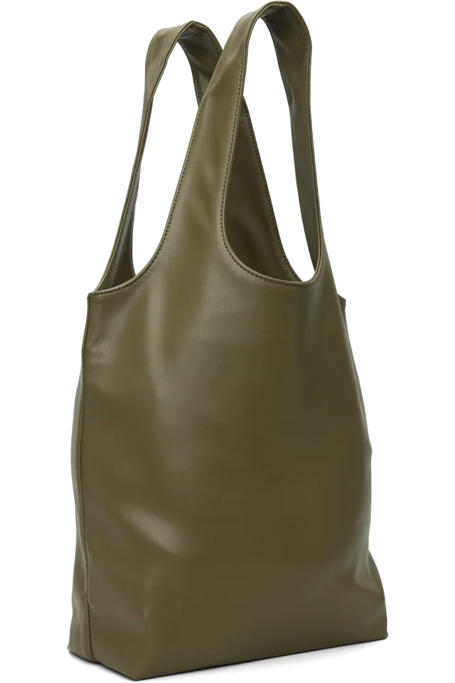 A.P.C. Khaki Ninon Small Tote, photo 3 of 4 from SSENSE