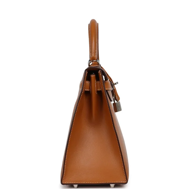 Hermès Kelly Sellier 28 Naturel Sable Butler Palladium Hardware in Beige Goatskin from Madison Avenue Couture, photo 2 of 2
