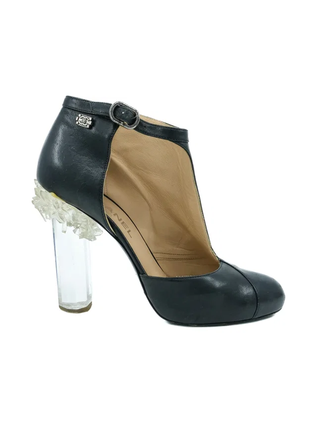 2012 Chanel Ice Heel Ankle Boot, 40 in Leather from Arcade Vintage