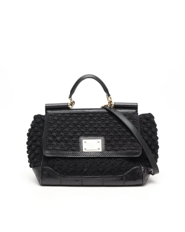 Dolce & Gabbana Crochet Sicily Bag in Leather from A Retro Tale