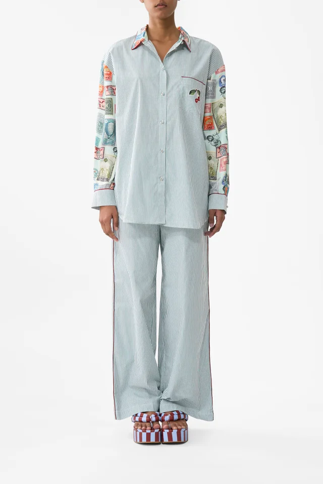 Camilla eBoutique LONG SLEEVE OVERSIZED SHIRT WITH POCKET WITH LOVE FROM TÜRKIYE from CAMILLA, photo 1 of 1