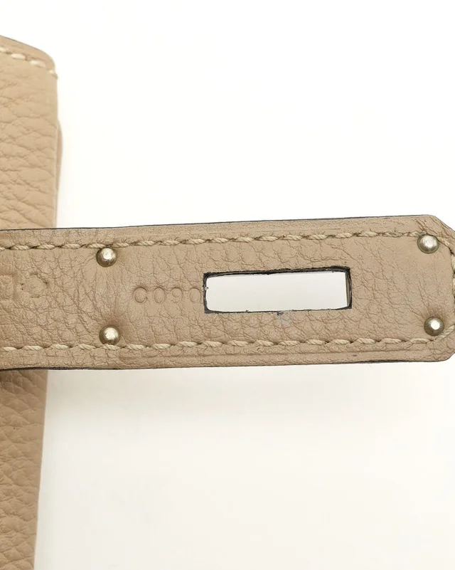 Hermès Birkin 35 Gris Tourterelle Togo Bag in Grey Togo leather from A Retro Tale, photo 12 of 12