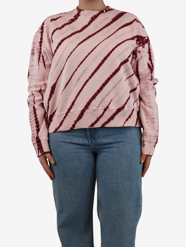 Proenza Schouler Pink and purple tie dye jumper - size L in Pink from Sign of the Times