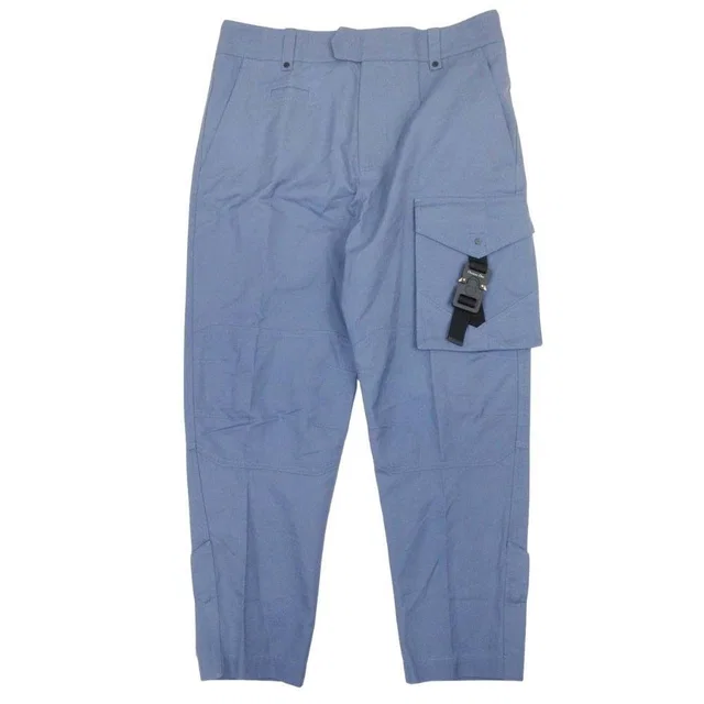 Dior Homme Cargo Pants Wide Tapered Silhouette Work 48 Blue Gray in Blue from The Reluxe