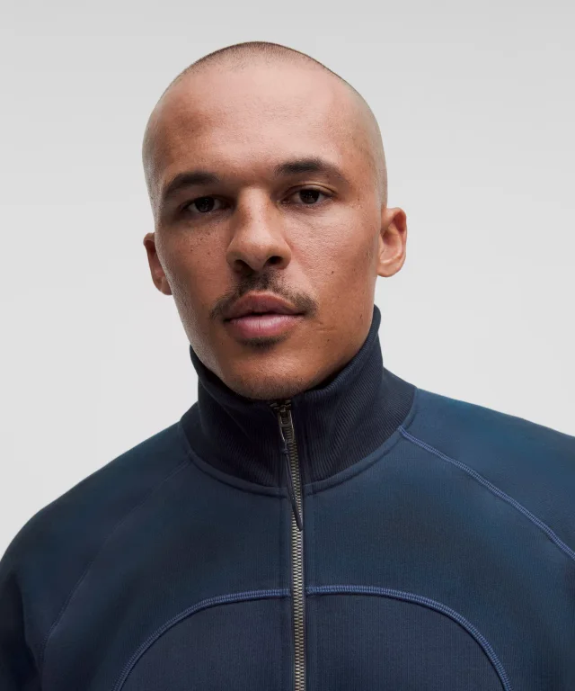 lululemon Faded French Terry Full-Zip Jacket *SLNSH Collection in Sun Fade True Navy, photo 4 of 11 from lululemon