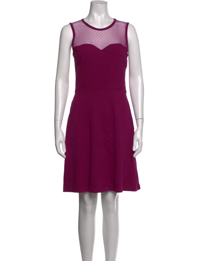 REDValentino Lace Pattern Mini Dress w/ Tags in purple from The RealReal