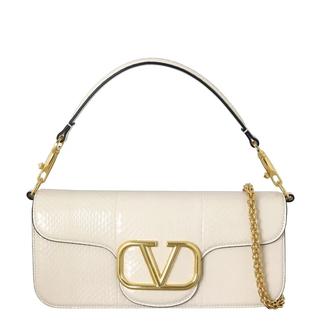 Valentino Garavani Vlogo Loco Shoulder Bag Medium Python in Python from Luxe.It.Fwd
