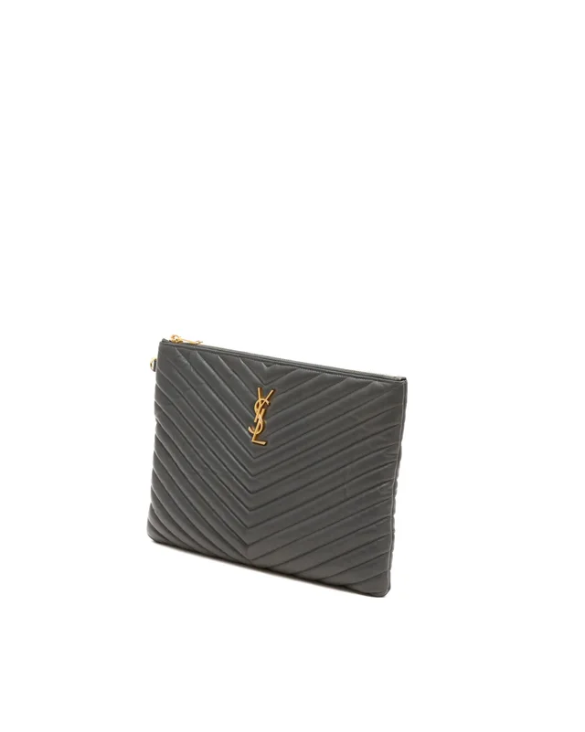 Saint Laurent New Jolie Clutch Bag in Leather from A Retro Tale, photo 2 of 8