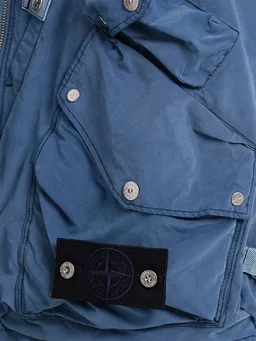 Stone Island Utility jacket with center closure in 68% Polyester, 32% Polyamide, photo 3 of 3 from LUISAVIAROMA
