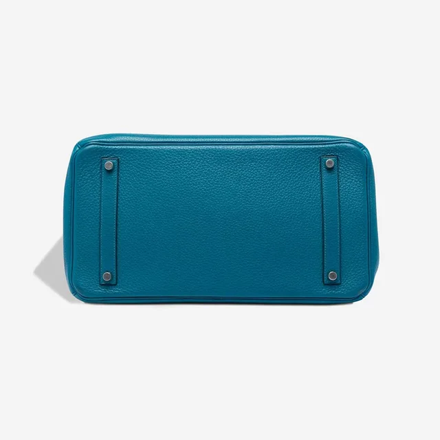 Hermès Birkin 35 Clémence Mykonos / Bleu Izmir in Blue, Multicolour Clemence leather from SACLÀB, photo 4 of 6