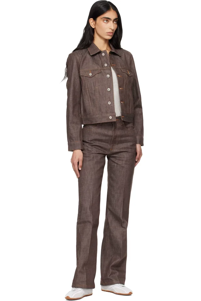 A.P.C. Brown Arno Jeans, photo 4 of 4 from SSENSE