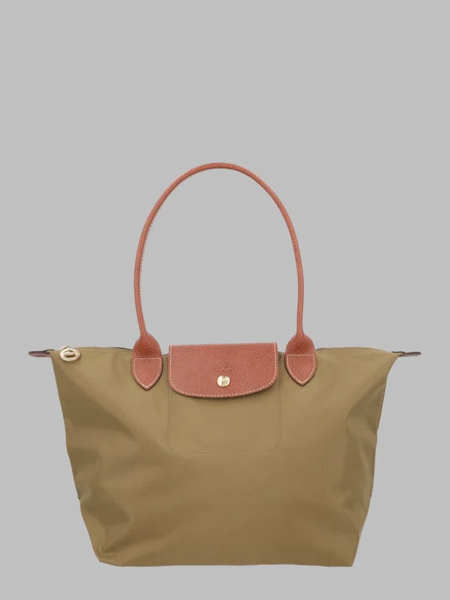 Longchamp Le Pliage Shoulder Bag — Green Polyamide in Green Leather from HEWI