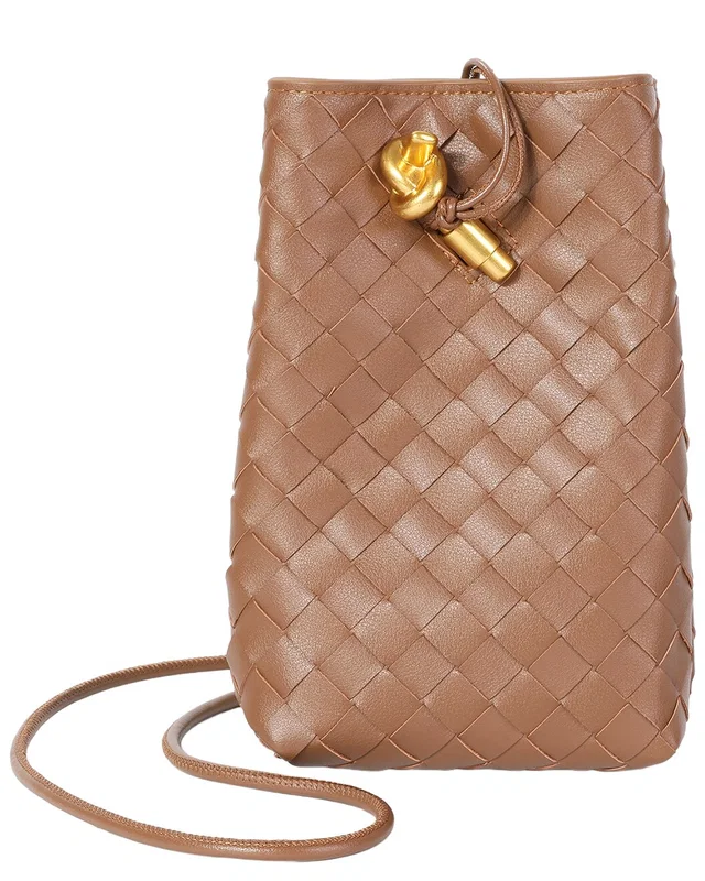 Tiffany & Fred Paris Handwoven Mini Leather Bucket Bag, image 1 of 1 from Rue La La