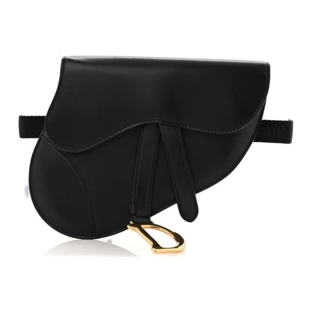 Dior Calfskin Saddle Belt Bag Black in gold|black Calfskin from Poshmark