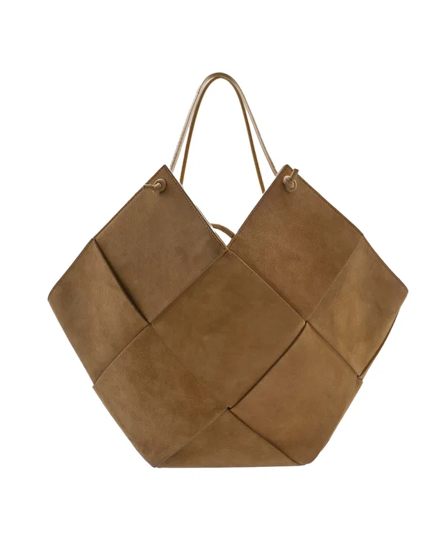 Bottega Veneta Tote Bag Cream WB6834 in White Suede from Luxury Promise