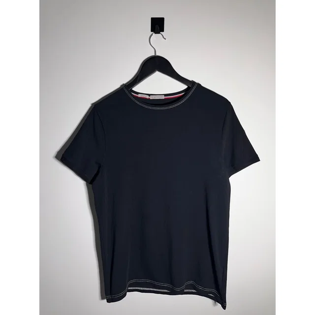 Moncler Tshirt Sleeve Logo Luxury France Casual Tee in black from Grailed