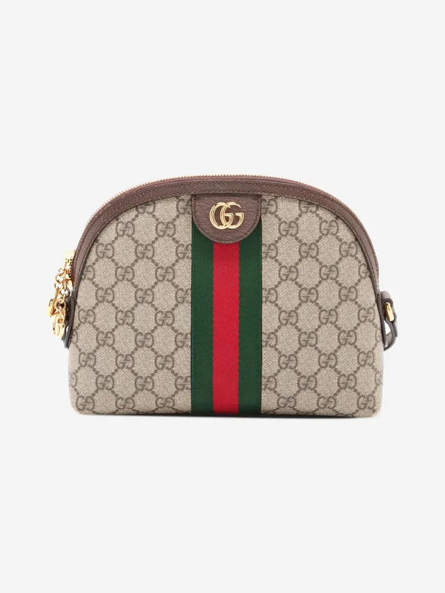 Gucci Brown GG Supreme Ophidia shoulder bag in Brown Canvas from Sign of the Times
