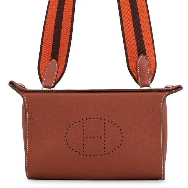 Hermès Videpoches Sienne/Brique/Havane Togo Leather in Togo leather from GALLERY RARE