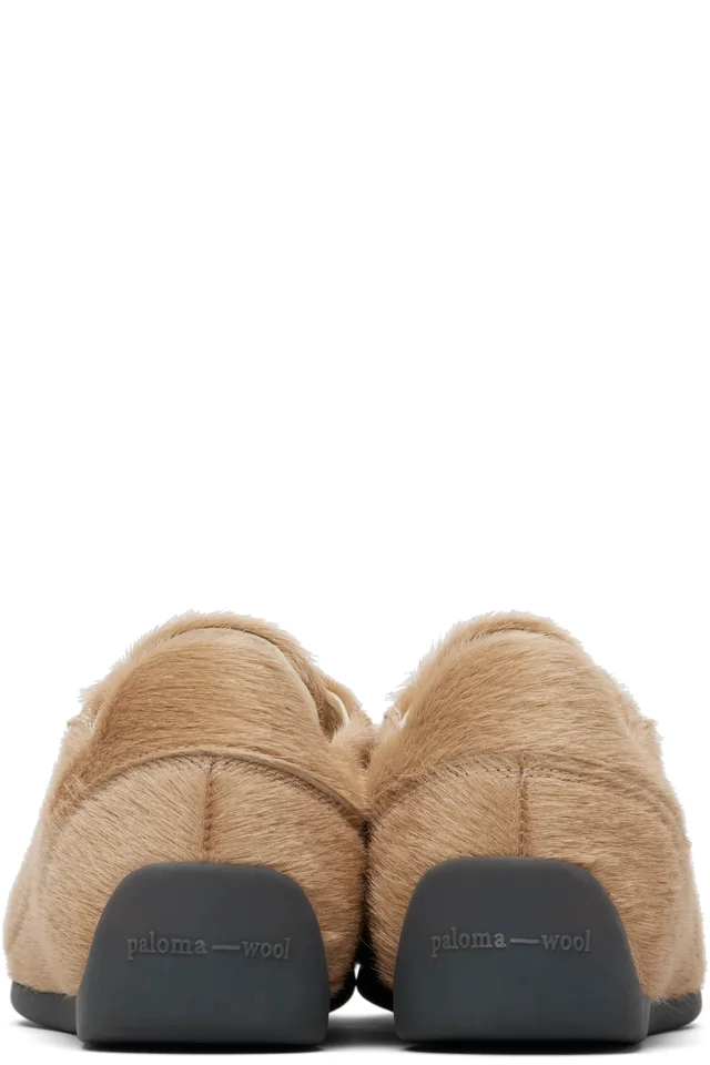 Paloma Wool Tan Miles Sneakers, photo 2 of 5 from SSENSE