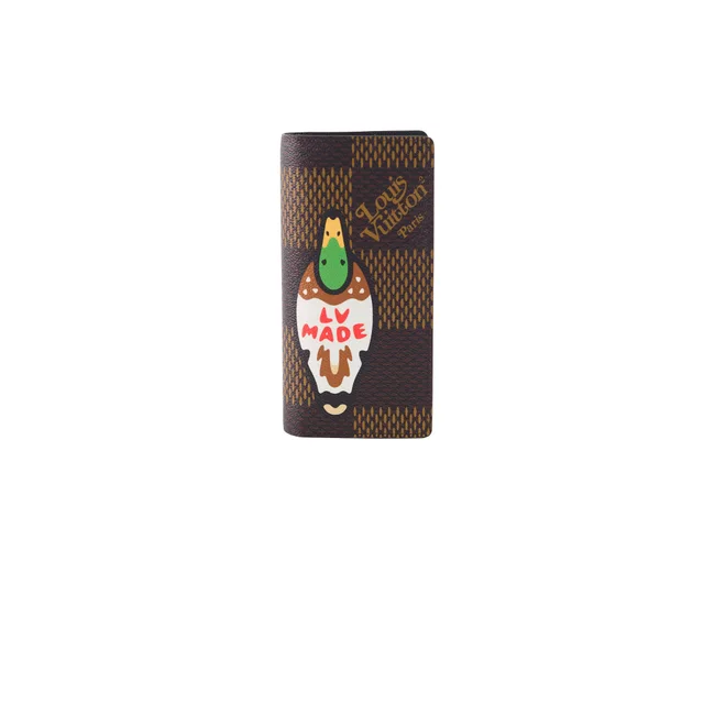 Louis Vuitton Nigo Brazza Wallet Giant Damier Ebene in Brown Canvas from The Purse Affair