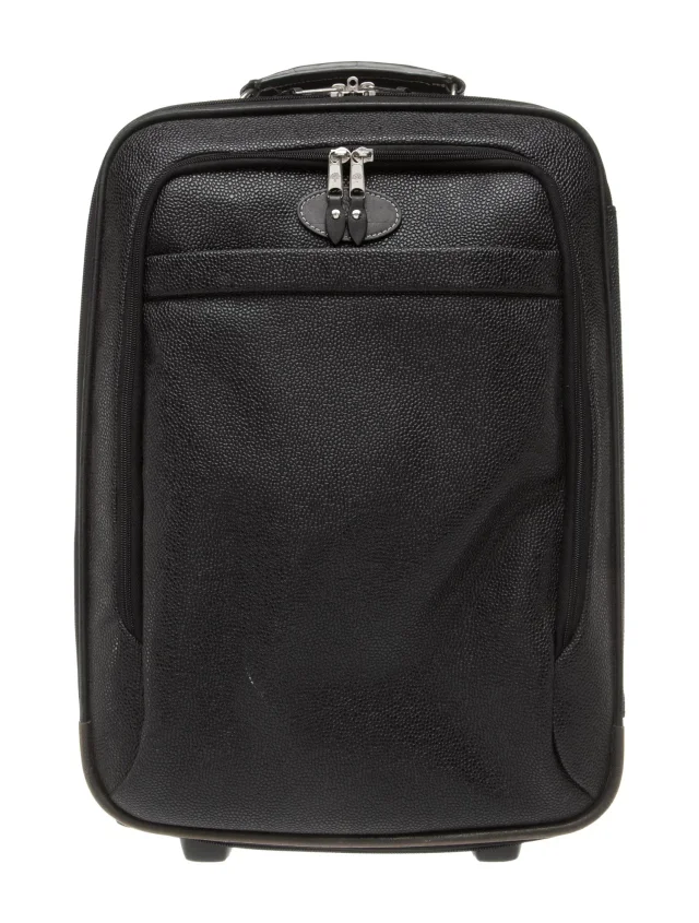 Mulberry leather suitcase in black Leather from The RealReal
