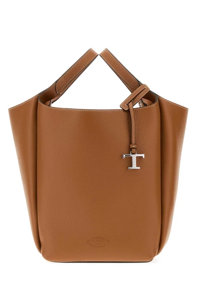 Tod's Secchiello Bucket Bag — Brown in Brown Caviar leather from HEWI