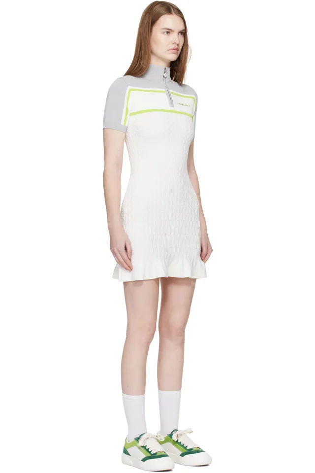 Casablanca White Tennis Polo Minidress, photo 2 of 2 from SSENSE