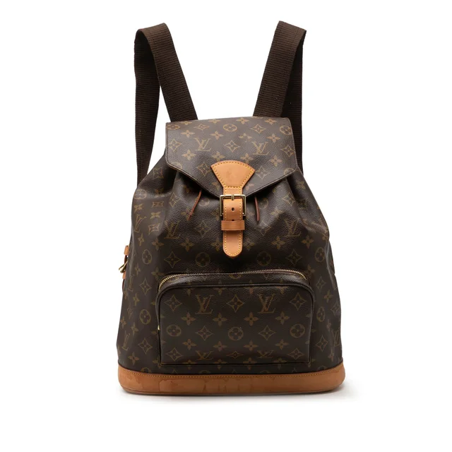 Brown Louis Vuitton Monogram Montsouris GM Backpack in Brown Coated canvas from Designer Revival, photo 1 of 1