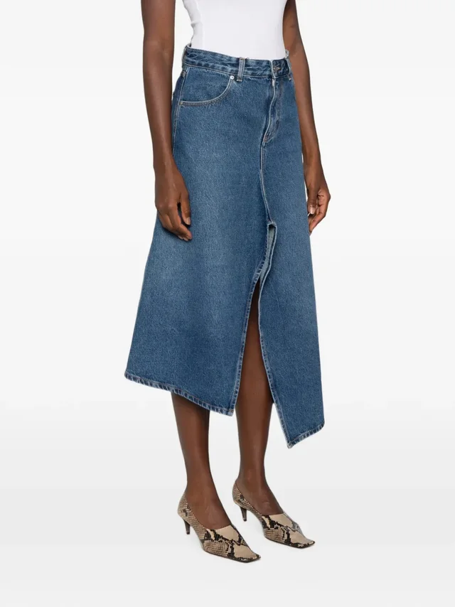 Victoria Beckham Asymmetric hem skirt with a slit, photo 2 of 5 from SENSER