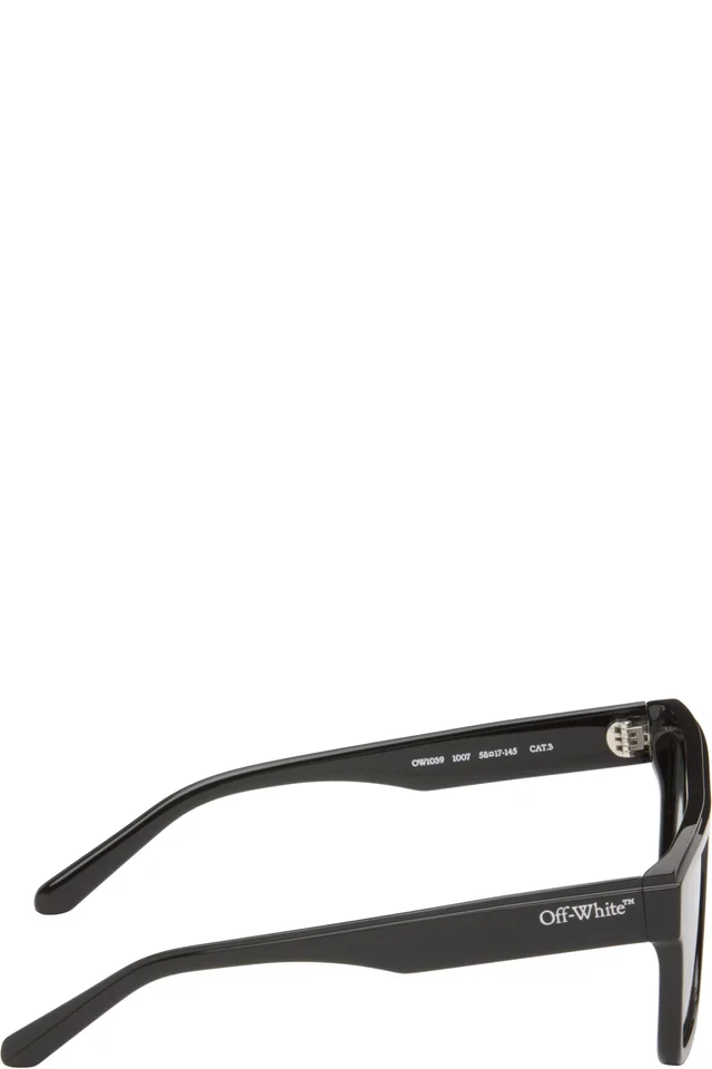 Off-White Black Warwick Sunglasses, photo 2 of 4 from SSENSE