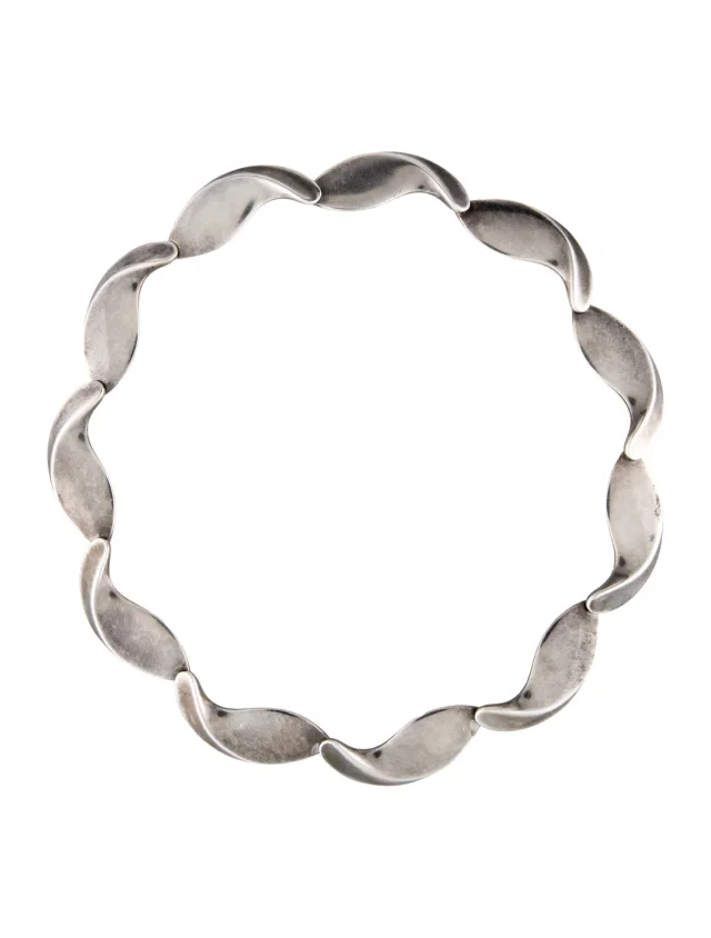 Georg Jensen Hans Hansen Link Collar Necklace, 16.5" in multicolor from The RealReal