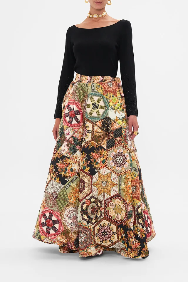 Camilla eBoutique REVERSIBLE EMBROIDERED QUILTED WRAP SKIRT STITCHED IN TIME from CAMILLA, photo 1 of 1
