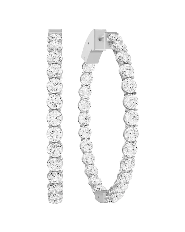 Lab Grown Diamonds 14K 7.00 ct. tw. Lab-Grown Diamond Earrings, image 1 of 1 from Rue La La